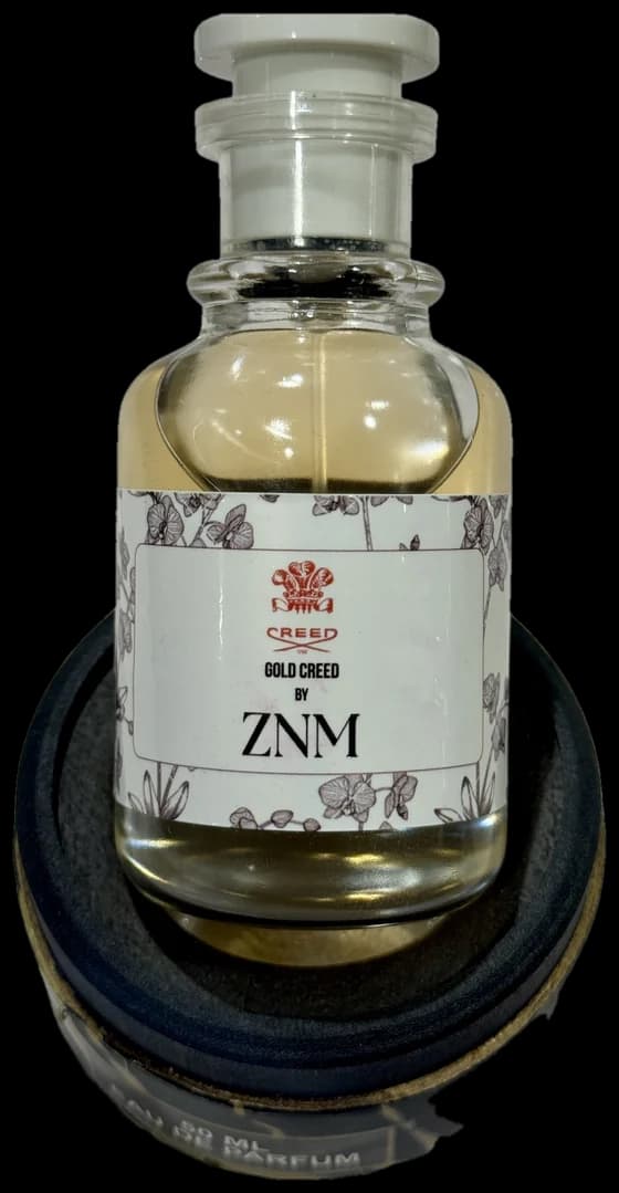 A ZNM perfume bottle
